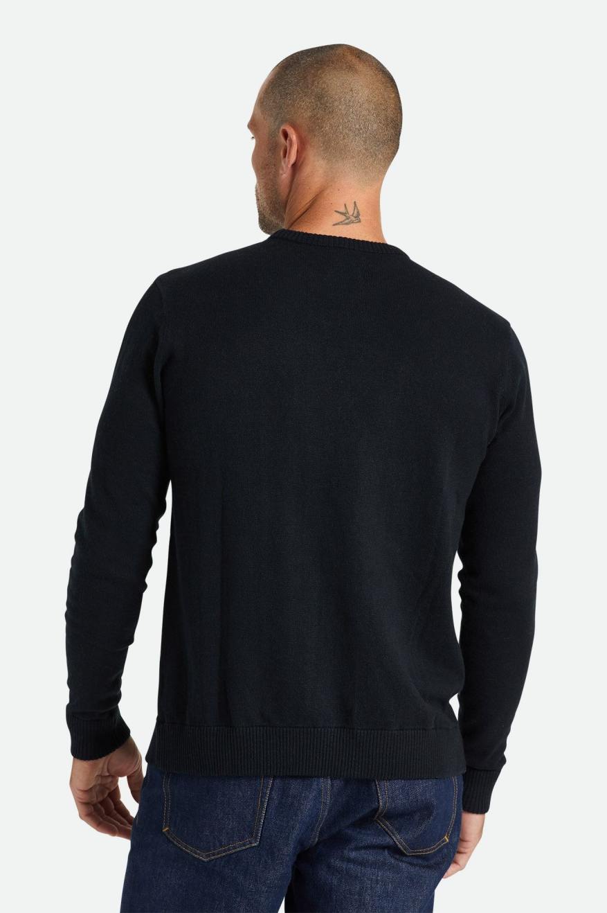 Knitwear Brixton Reserve Cashmere Pull Homme Noir | 92HJQZMXI