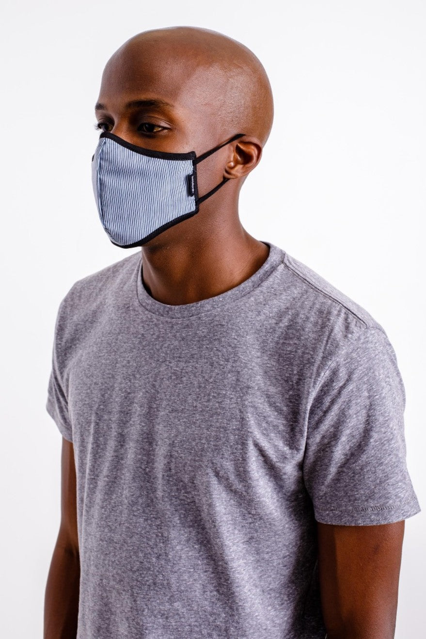 Masque Brixton Antimicrobial 4-Way Stretch Unisex Bleu | 52WVAEJBP