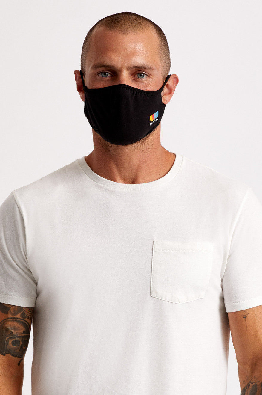 Masque Brixton Tee Unisex Noir | 12ZETUALH