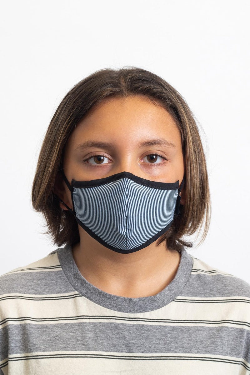 Masque Brixton Youth Antimicrobial Unisex Bleu | 13VEKMZXA