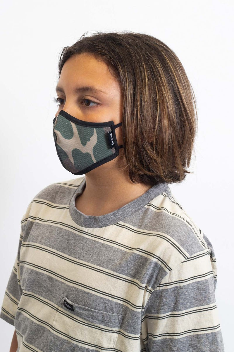 Masque Brixton Youth Antimicrobial Unisex Camouflage | 95TXDGLOF