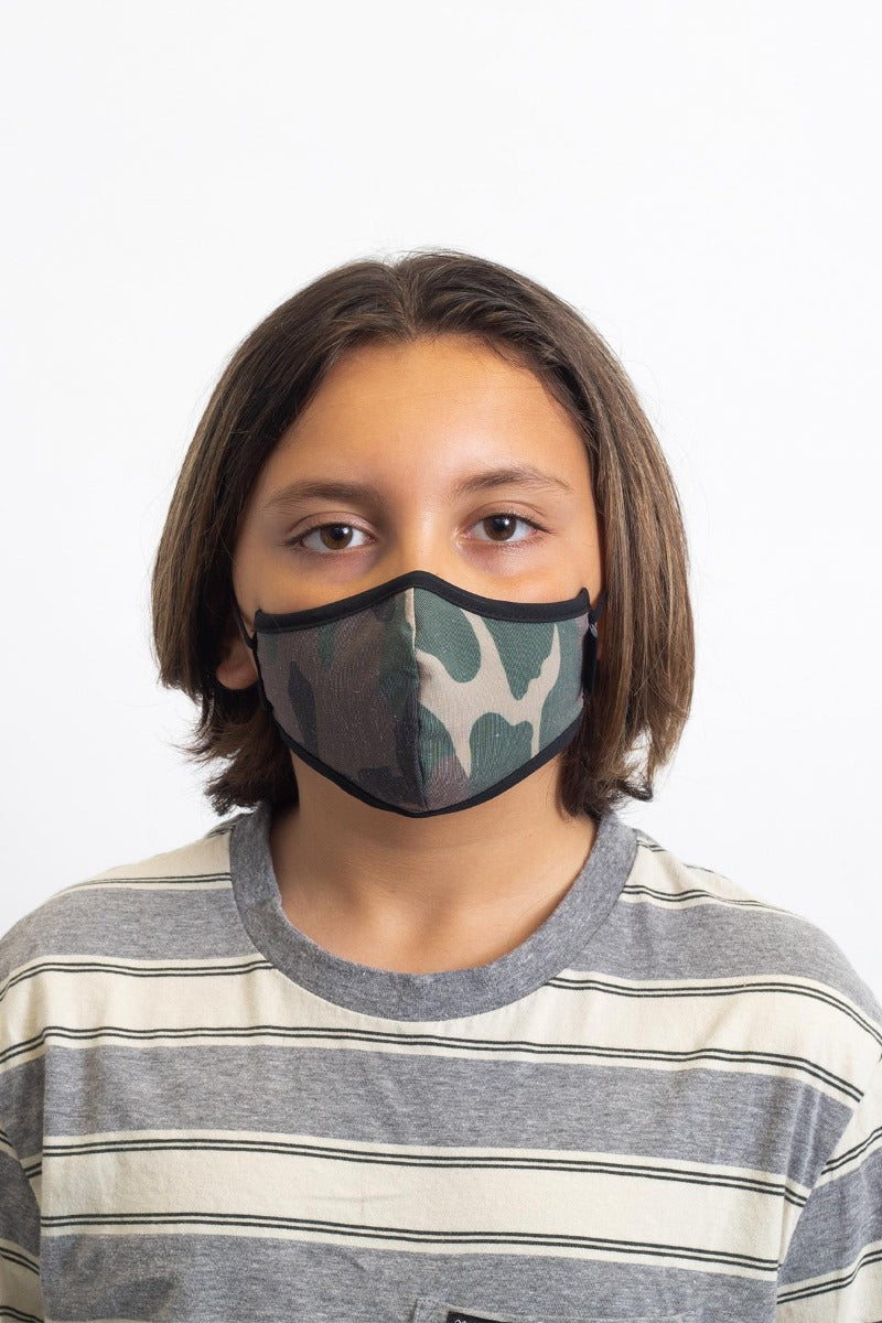 Masque Brixton Youth Antimicrobial Unisex Camouflage | 95TXDGLOF