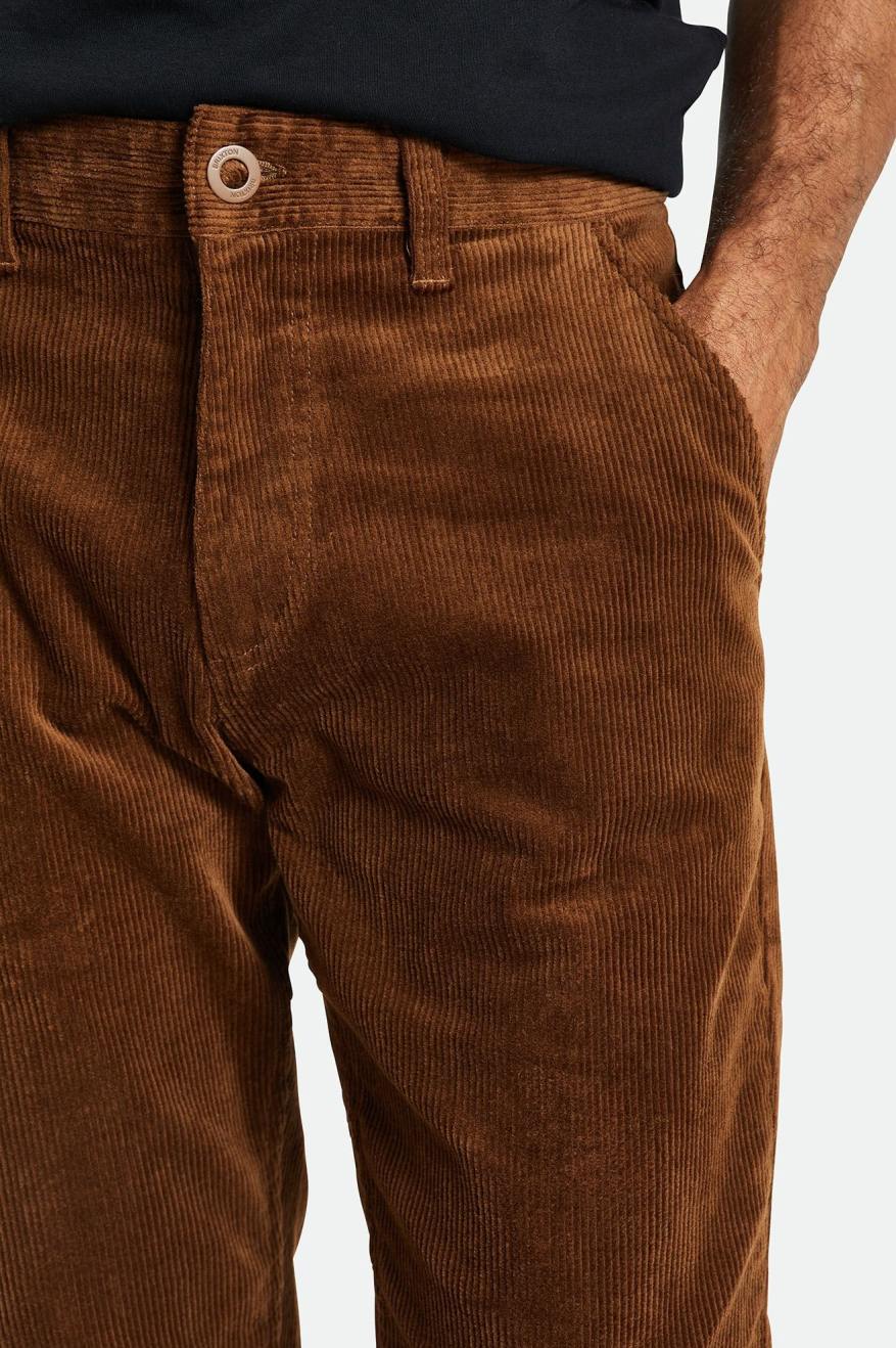 Pantalon Brixton Choice Chino Regular Homme Marron | 85YFWHLEQ