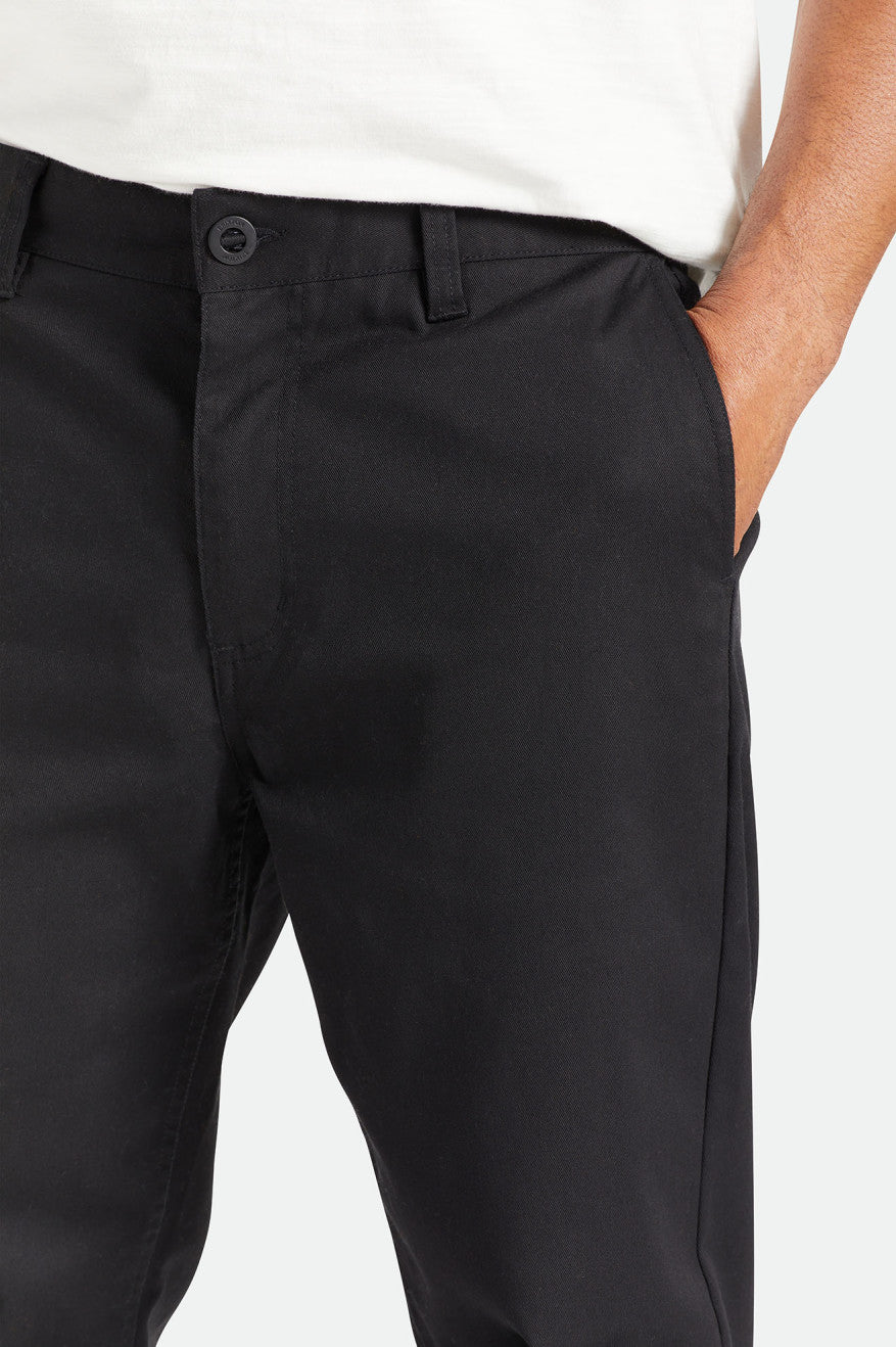 Pantalon Brixton Choice Chino Relaxed Homme Noir | 49WEKITLN