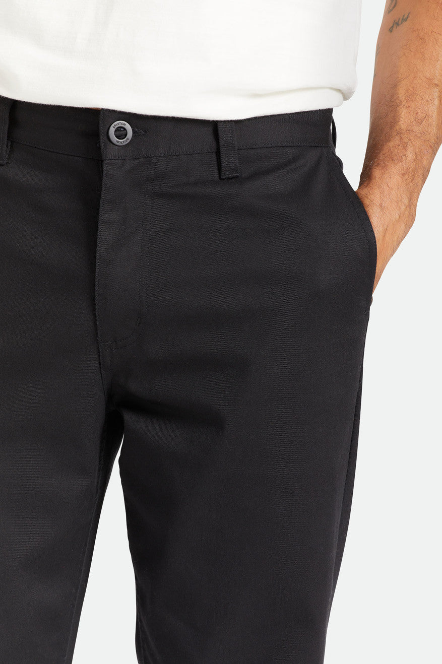 Pantalon Brixton Choice Chino Relaxed Homme Noir | 49WEKITLN