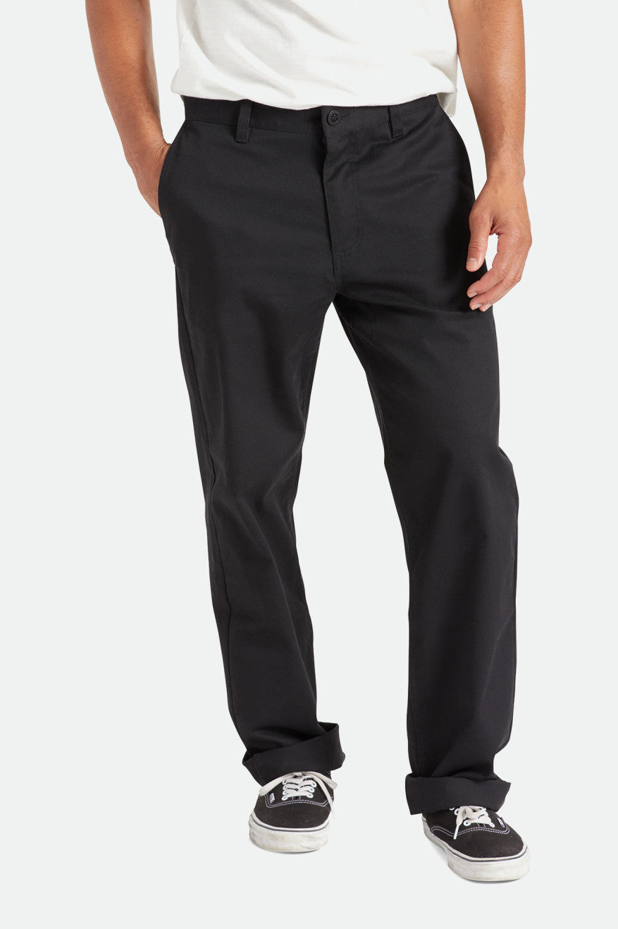 Pantalon Brixton Choice Chino Relaxed Homme Noir | 49WEKITLN