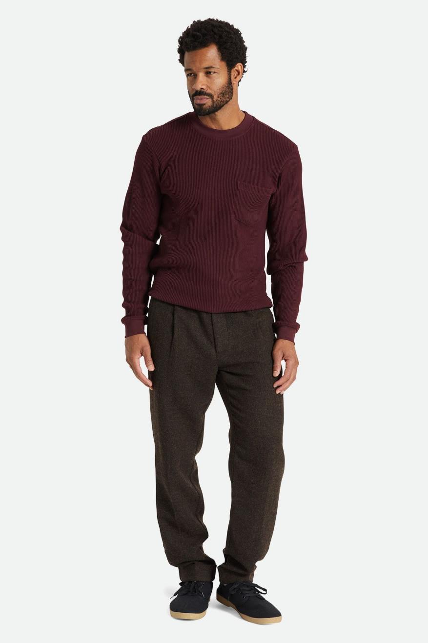 Pantalon Brixton Regent Reserve Trouser Homme Marron | 43TJVLHZX