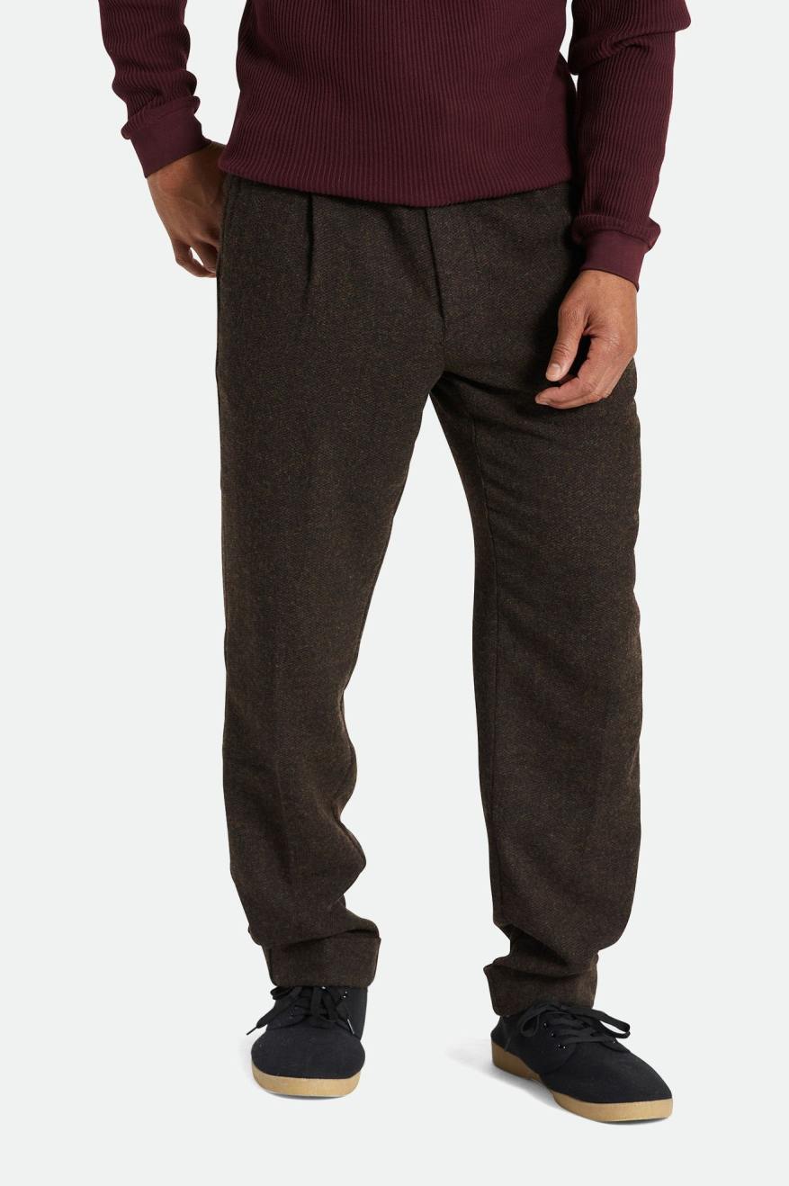 Pantalon Brixton Regent Reserve Trouser Homme Marron | 43TJVLHZX