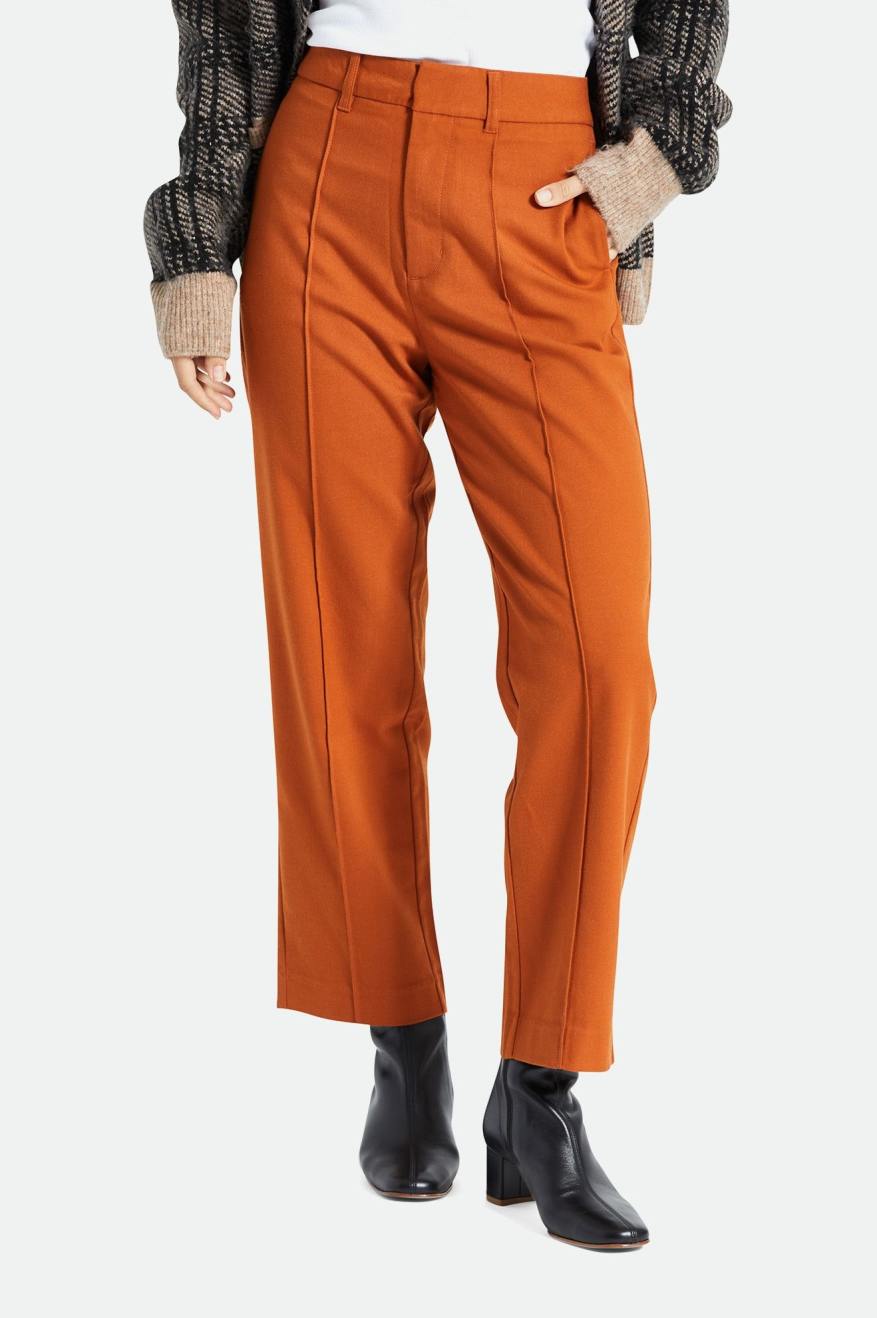 Pantalons Brixton Retro Trouser Femme Orange | 27BIGVXWN