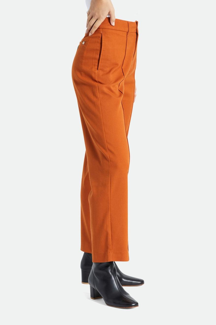 Pantalons Brixton Retro Trouser Femme Orange | 27BIGVXWN