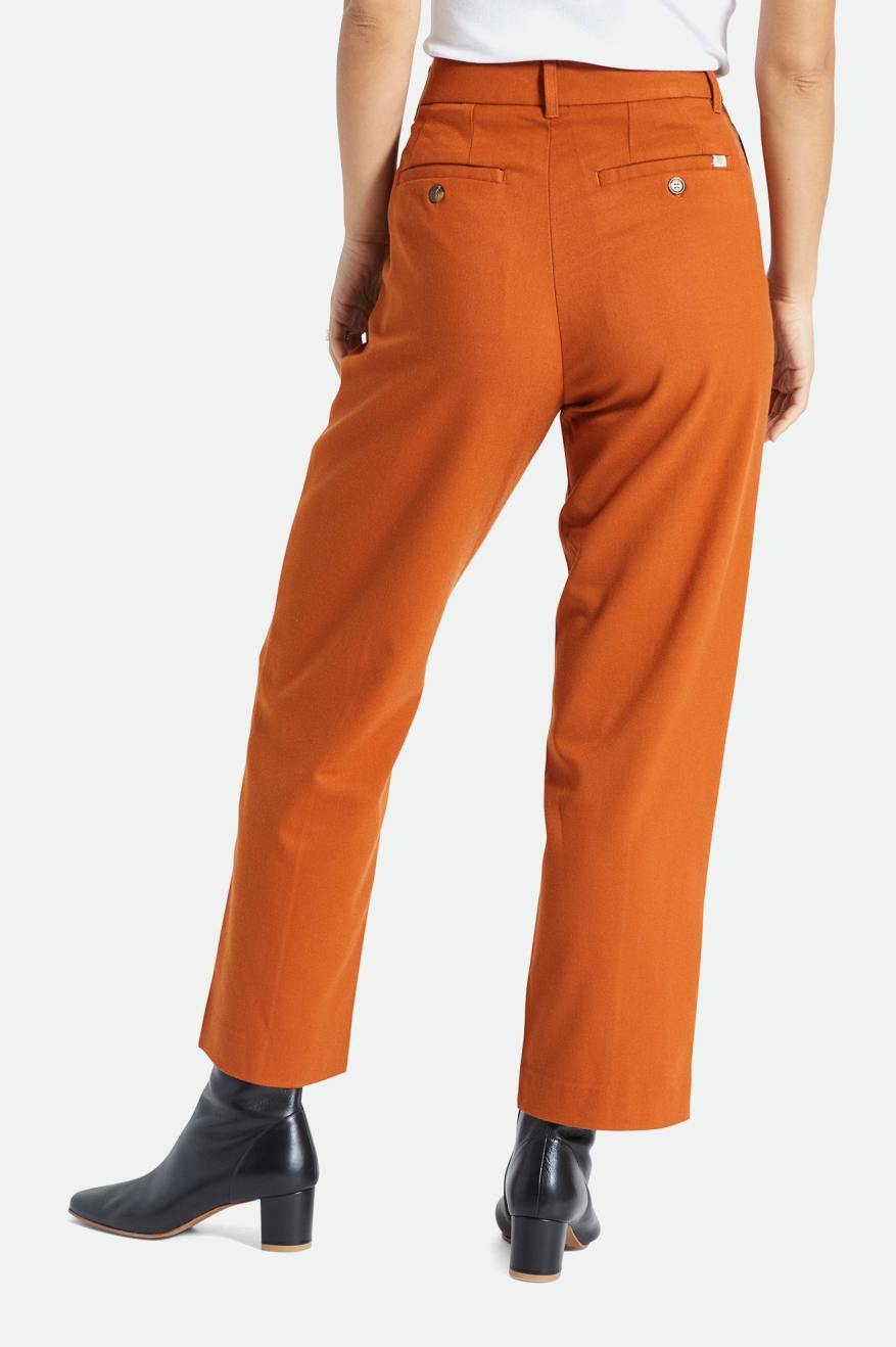 Pantalons Brixton Retro Trouser Femme Orange | 27BIGVXWN