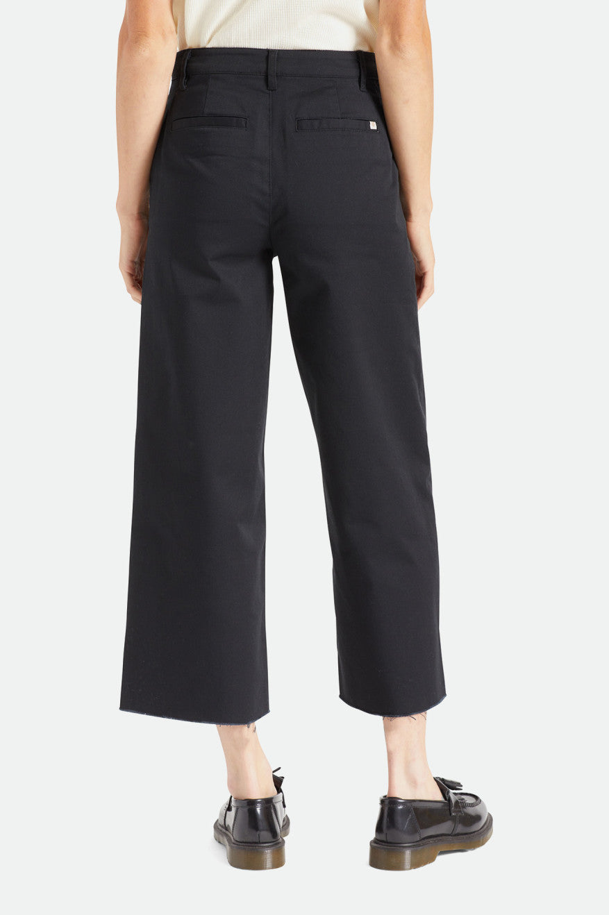 Pantalons Brixton Victory Larges Leg Femme Noir | 16HRKTDBF