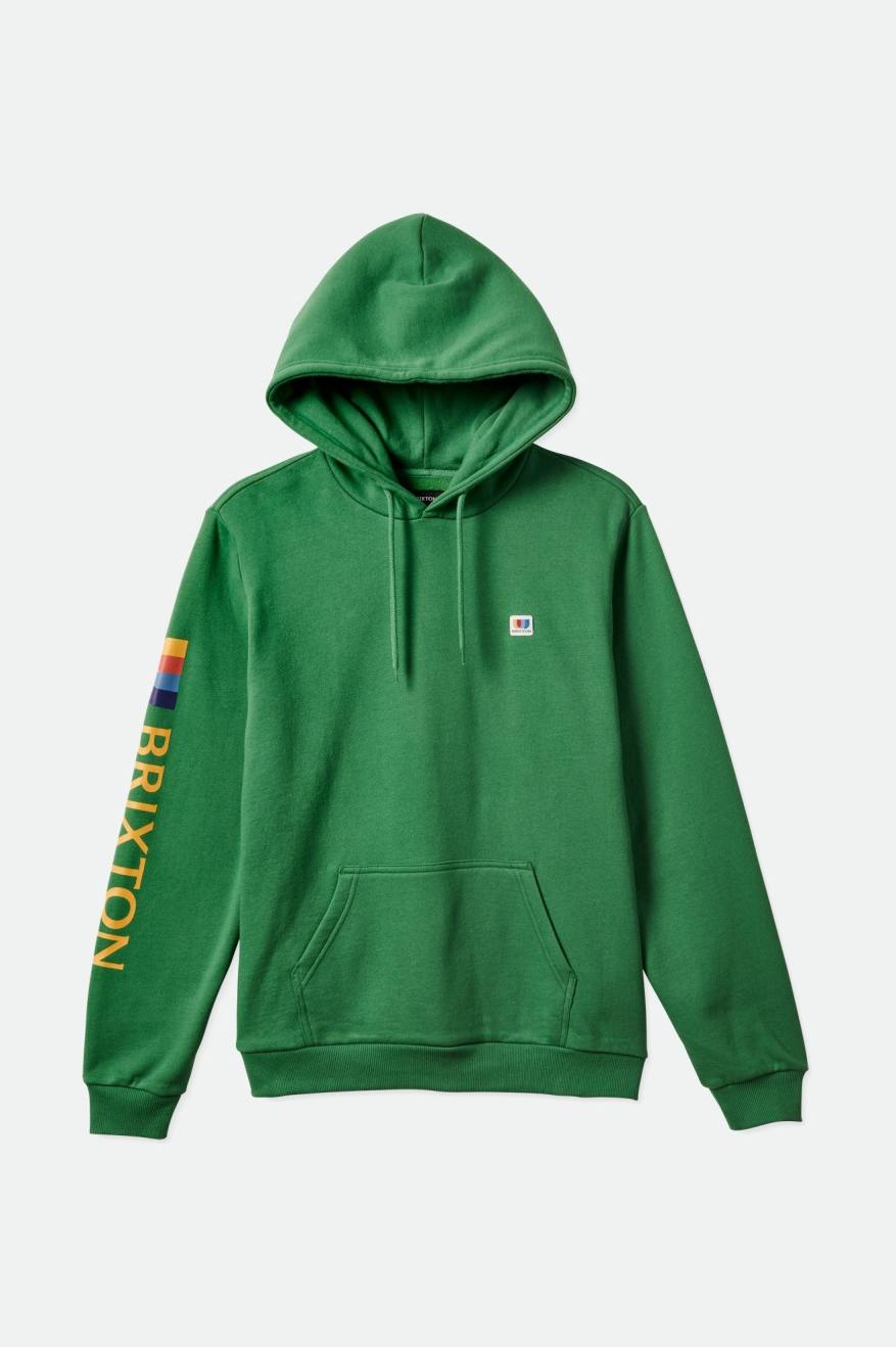 Sweat À Capuche Brixton Alton Homme Vert | 54KZJYNFI