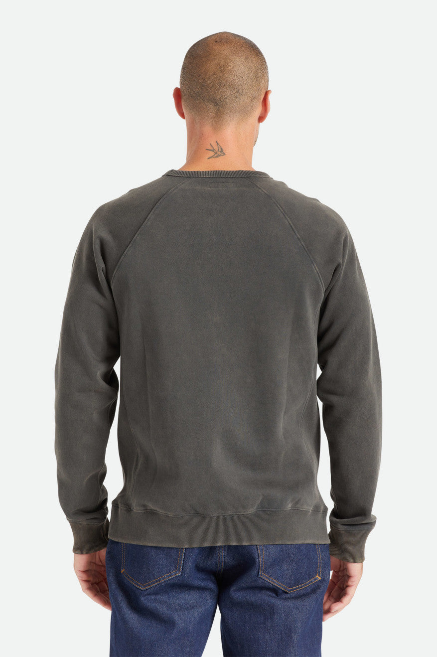 Sweat À Capuche Brixton Cooper Reserve Raglan Crew Homme Noir | 08TXQGWIM