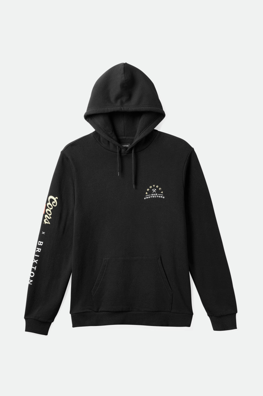 Sweat À Capuche Brixton Coors Protector II Homme Noir | 57IBDNOSL