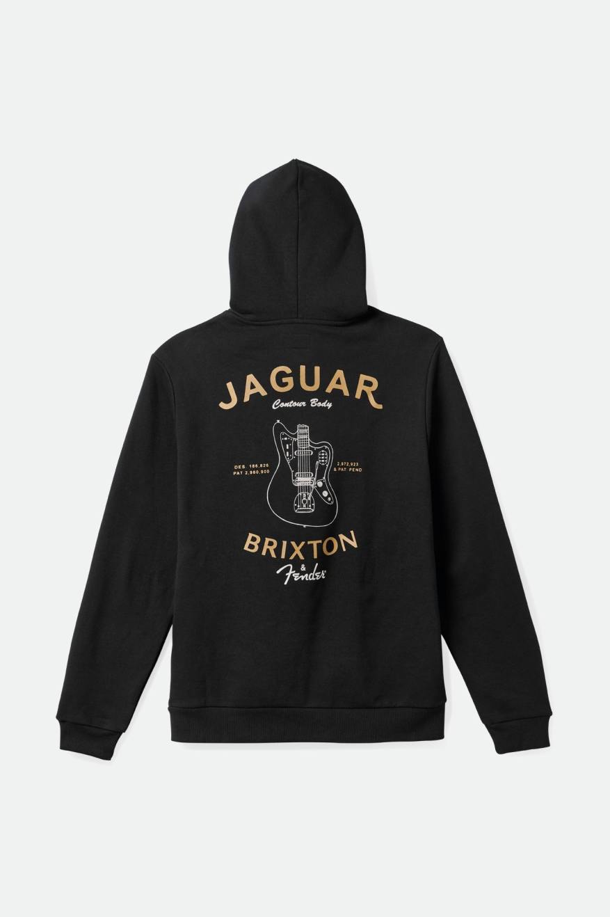 Sweat À Capuche Brixton Fender Jaguar Claws Homme Noir | 91LCMNBVI