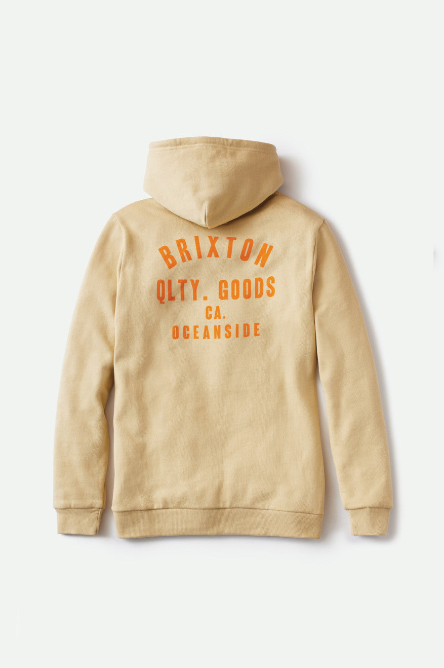 Sweat À Capuche Brixton Woodburn Oceanside Fleece Homme Orange | 61KCZOJFV