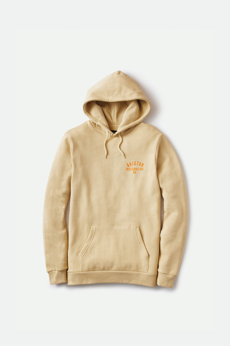 Sweat À Capuche Brixton Woodburn Oceanside Fleece Homme Orange | 61KCZOJFV