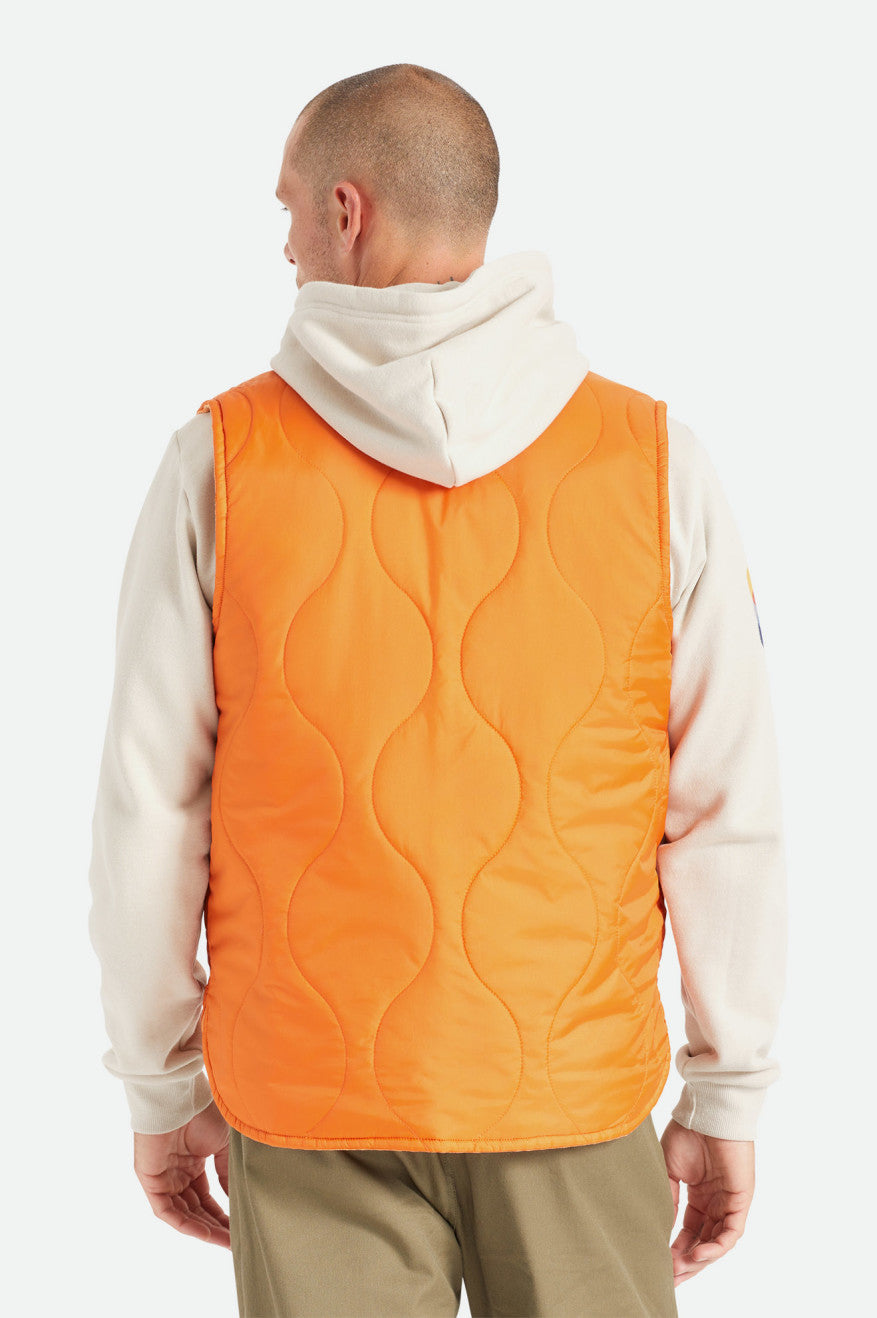 Vestes Brixton Abraham Reversible Vest Homme Orange | 12SQXOFIL