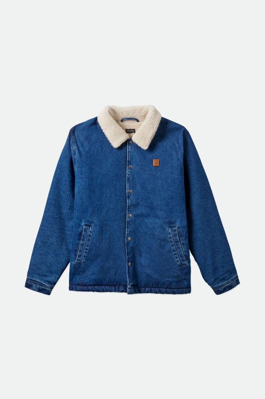 Vestes Brixton Beta Sherpa Doublée Coaches Homme Indigo | 60UELJSGI