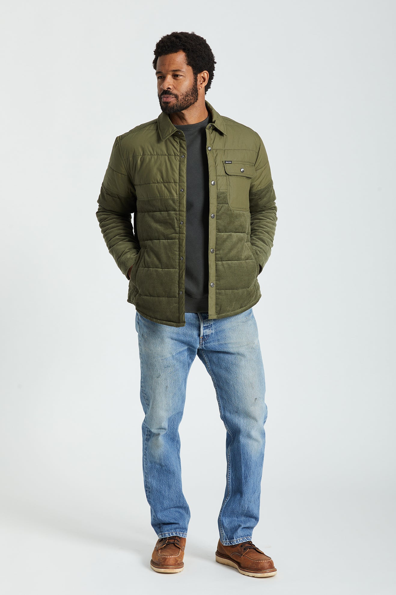 Vestes Brixton Cass Homme Vert Olive | 98YAFQHIB