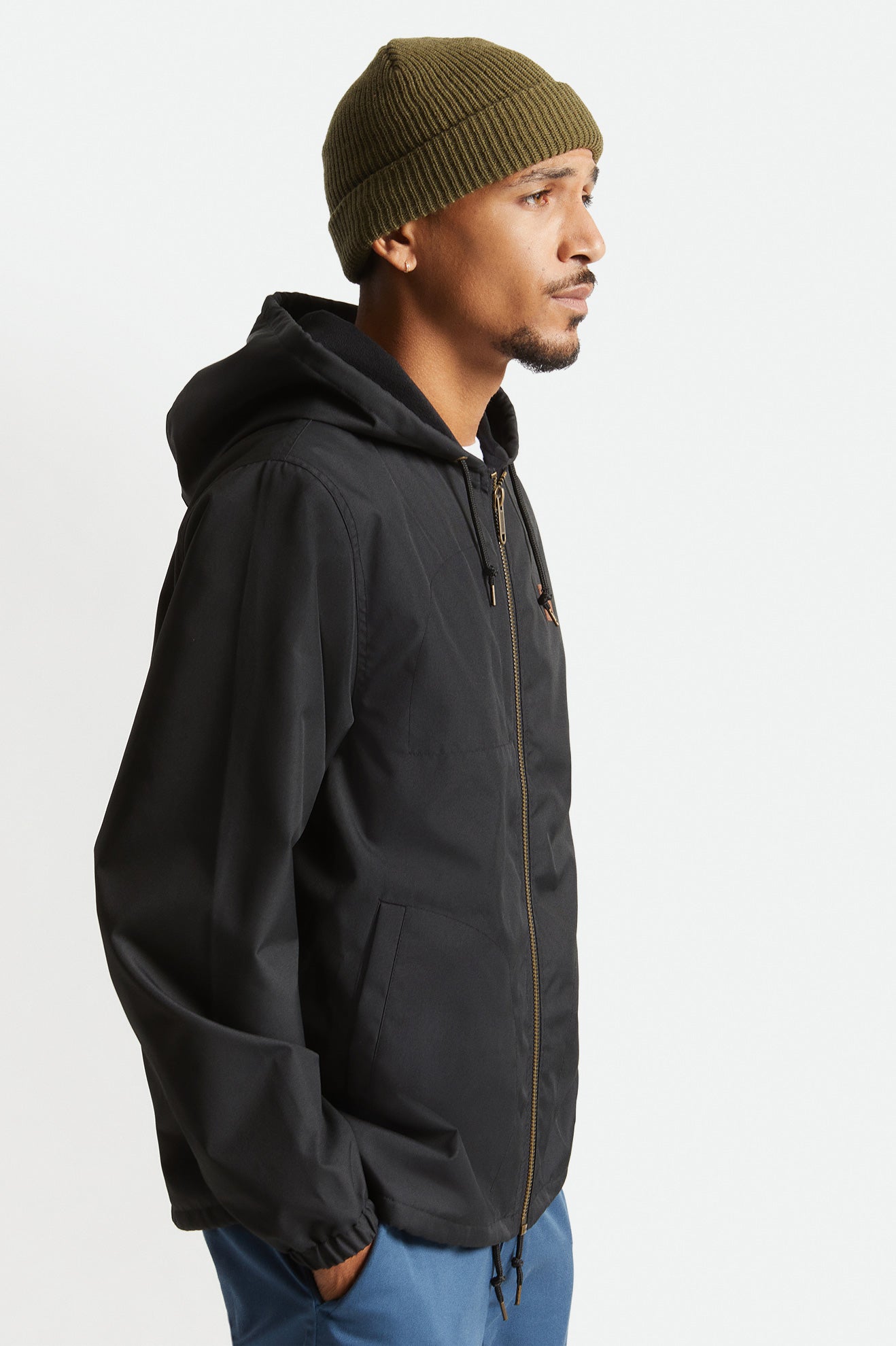 Vestes Brixton Claxton Beta Zip Homme Noir | 25SEYKTIV