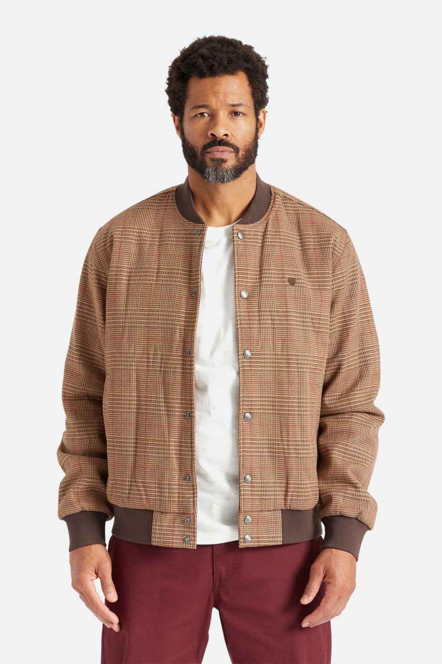 Vestes Brixton Dillinger Bomber Homme Marron | 04EGLOPFS