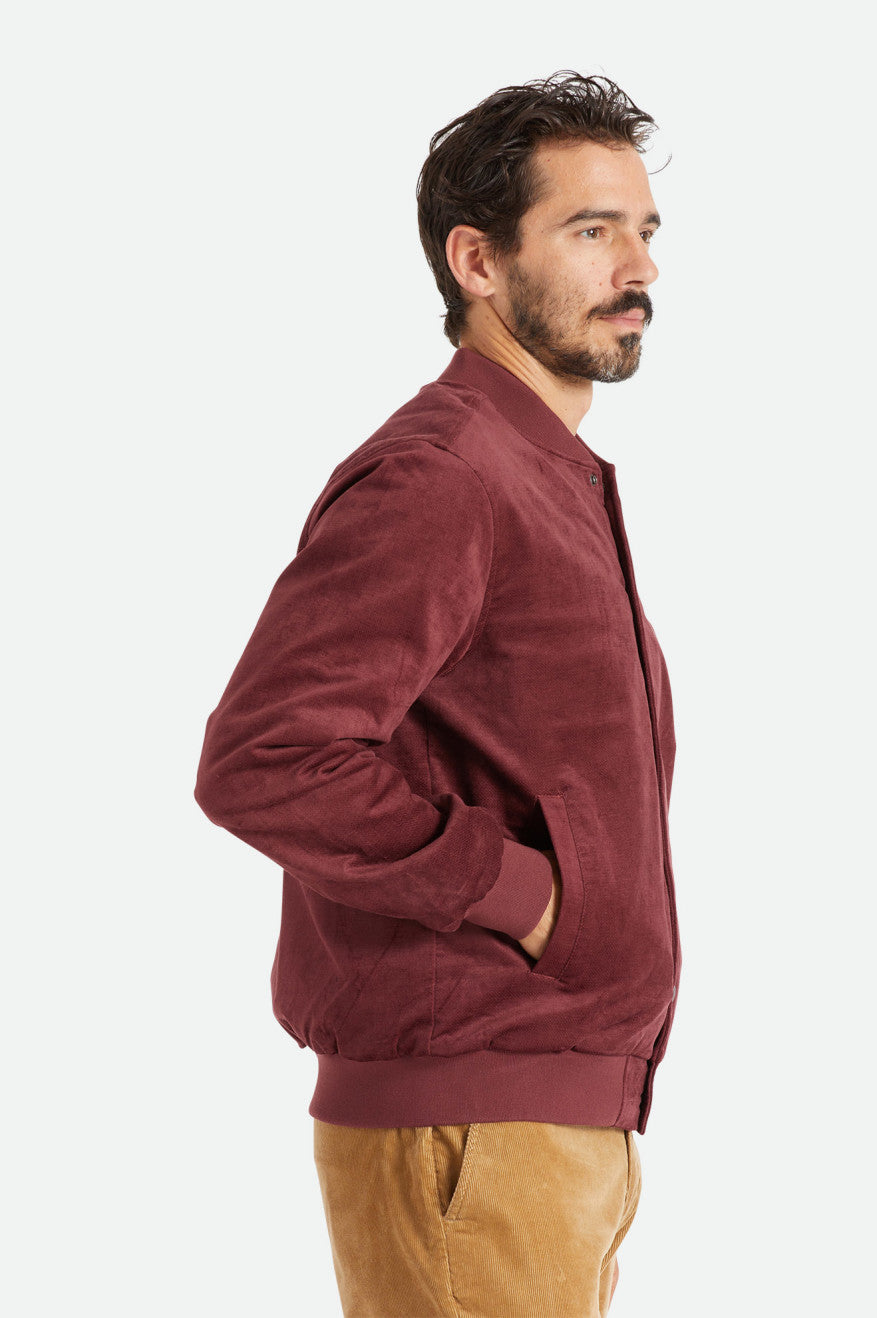 Vestes Brixton Dillinger Bomber Homme Rouge | 23DJGBLZP