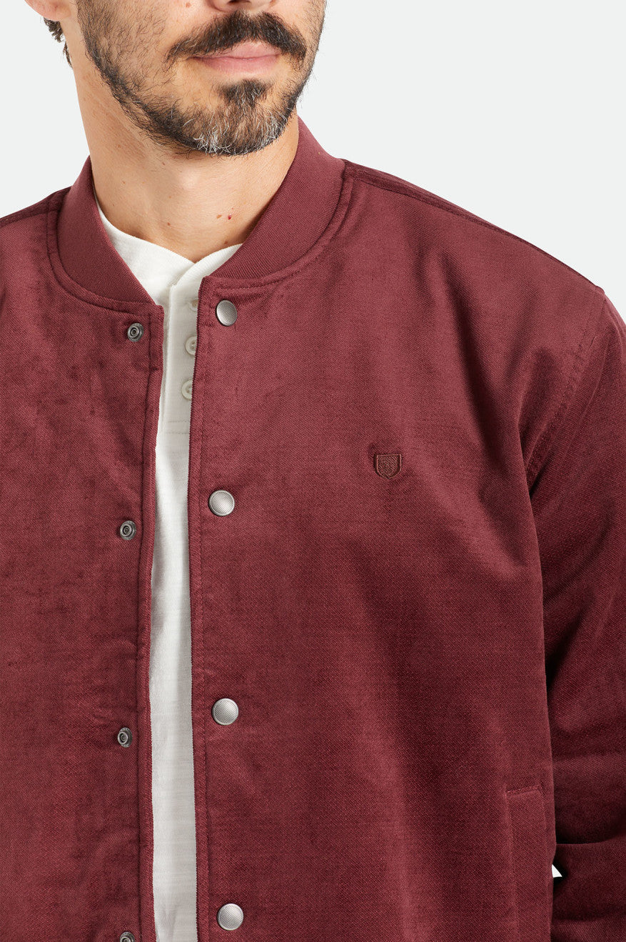 Vestes Brixton Dillinger Bomber Homme Rouge | 23DJGBLZP