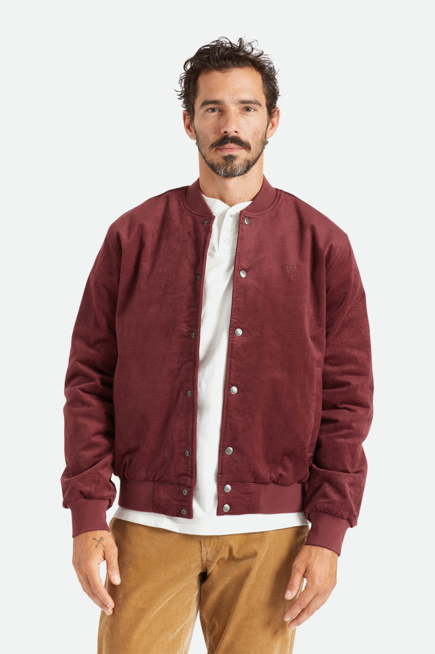 Vestes Brixton Dillinger Bomber Homme Rouge | 23DJGBLZP